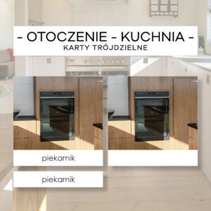 Otoczenie cz. III kuchnia - karty trójdzielne 10 szt.