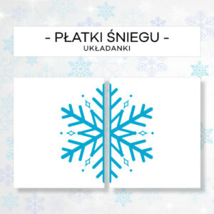 Płatki śniegu - puzzle 10 szt.