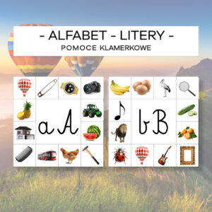 Alfabet - litery cz. 1 - pomoce klamerkowe