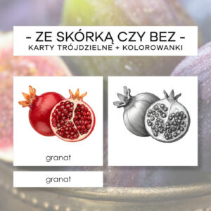 Ze skórką czy bez? - karty trójdzielne 20 szt. + kolorowanki 20 szt.
