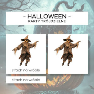 Halloween - karty trójdzielne 24 szt.