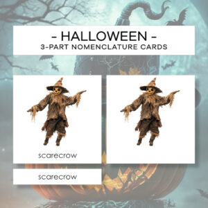 Halloween - karty trójdzielne 24 szt.