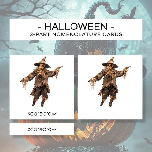 Halloween - karty trójdzielne 24 szt.