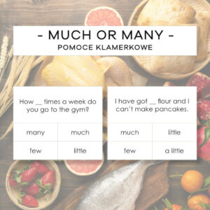 Much or many - pomoce klamerkowe