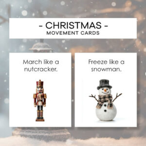 Christmas movement cards