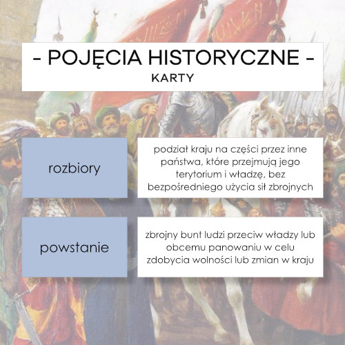 Pojęcia historyczne kl. 4 - karty