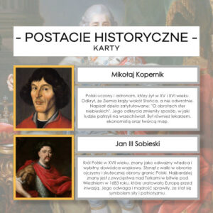 Postacie historyczne - karty kl.4