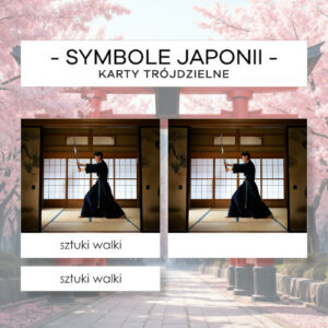 Japonia - symbole - karty trójdzielne 20 szt.