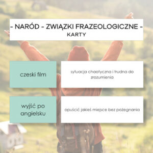 Naród - związki frazeologiczne - karty