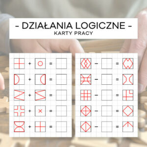 Działania logiczne - karty pracy