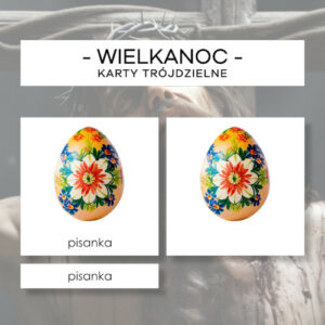 Wielkanoc - karty trójdzielne 24 szt.
