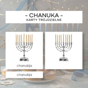 Chanuka - karty trójdzielne 12 szt.