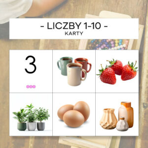 Liczby 1-10 - układanki - kolorowe schodki