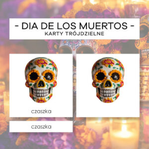 Dia de los Muertos - karty trójdzielne 24 szt.