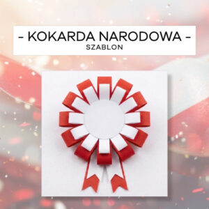 Kokarda narodowa - darmowy szablon