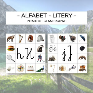 Alfabet - litery cz. 2 - pomoce klamerkowe