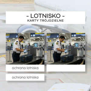 Lotnisko - karty trójdzielne 24 szt.