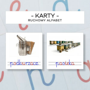 Karty obrazkowe do ruchomego alfabetu - Pszczelarskie