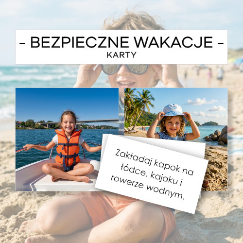 Bezpieczne wakacje - karty 24 szt.