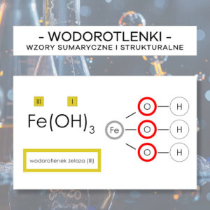 Wodorotlenki - wzory sumaryczne i strukturalne