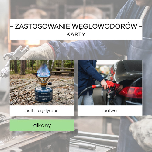 Zastosowanie węglowodorów - karty