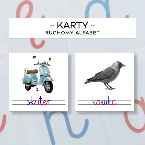 Karty obrazkowe do ruchomego alfabetu cz. 9