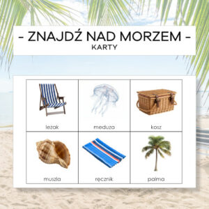 Znajdź nad morzem - karty pracy
