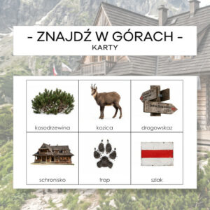 Znajdź w górach - karty pracy